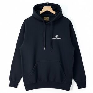 Smith & Wesson Black Pullover Hoodie Front Back Logo Graphic Mens Unisex Size M